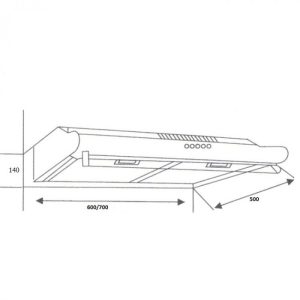 Máy hút mùi cổ điển Capri CR-70B - 1 MÁY HÚT MÙI CỔ ĐIỂN CAPRI CR-70B