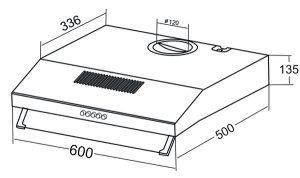 MÁY HÚT MÙI CỔ ĐIỂN KAFF KF-638I - 2 MÁY HÚT MÙI CỔ ĐIỂN KAFF KF-638I