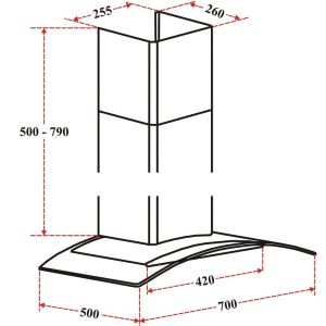 MÁY HÚT MÙI DMESTIK ES8170 DMK