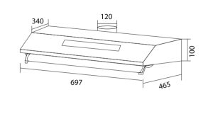MÁY HÚT MÙI DMESTIK TL4870 DMK - 1 MÁY HÚT MÙI DMESTIK TL4870 DMK
