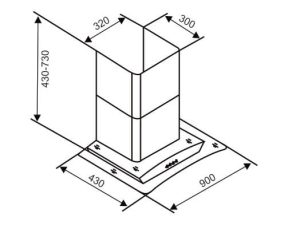 MÁY HÚT MÙI HIỆN ĐẠI KÍNH CONG CAPRI CR-988H