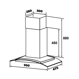 MÁY HÚT MÙI KAFF KF-GB 901