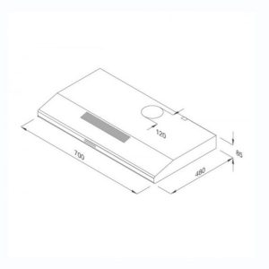 Máy Hút Mùi KAFF KF-SL70K - 1 MÁY HÚT MÙI KAFF KF-SL70K