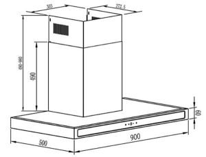 MÁY HÚT MÙI KOCHER K-225D-90 - 1 MÁY HÚT MÙI KOCHER K-225D-90