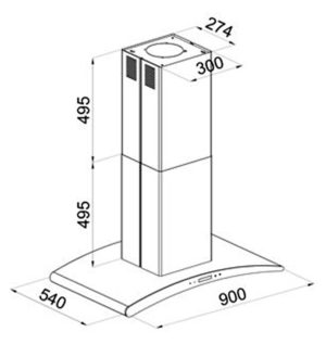 MÁY HÚT MÙI KOCHER SERENA CXW-188CRV - 1 MÁY HÚT MÙI KOCHER SERENA CXW-188CRV