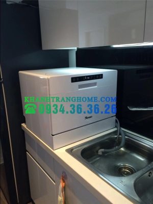 MÁY RỬA CHÉN TEXGIO TG DT2022B - MINI 6 BỘ TỰ ĐỘNG MỒI NƯỚC