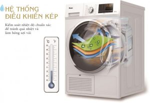 Máy sấy quần áo ngưng tụ Texgio TGDC805 8Kg - 1 MÁY SẤY QUẦN ÁO NGƯNG TỤ TEXGIO TGDC805 8KG
