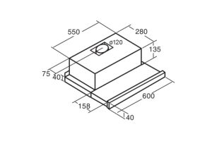 Máy hút mùi Cata TF-5060 EX