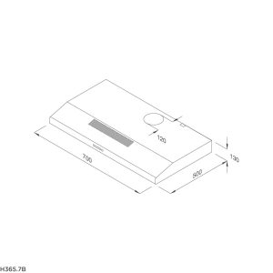 Máy hút mùi Classic Malloca H365-7B - 1 Máy hút mùi Classic Malloca H365-7B
