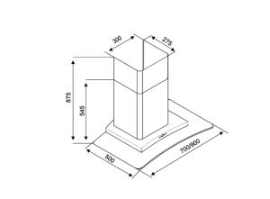 Máy hút mùi Kocher K-8970 - 1 Máy hút mùi Kocher K-8970