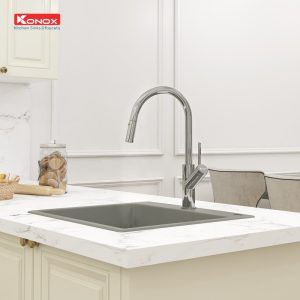 VÒI RỬA BÁT RÚT DÂY KONOX PONTE CHROME - 28 VÒI RỬA BÁT RÚT DÂY KONOX PONTE CHROME