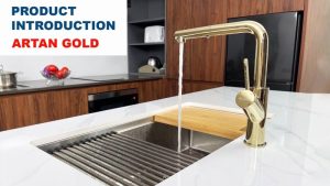 VÒI RỬA BÁT RÚT DÂY KONOX ARTAN GOLD