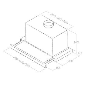 Máy hút mùi Elica ELITE GRIX 90CM - 4 Máy hút mùi Elica ELITE GRIX 90CM - 3