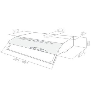 Máy hút mùi Elica CONCORDE IX 90CM - 4 Máy hút mùi Elica CONCORDE IX 90CM - 3