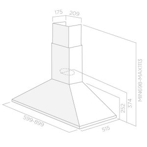 Máy hút mùi Elica TAMAYA RAIL BL - 4 Máy hút mùi Elica TAMAYA RAIL BL - 3