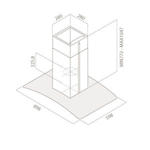 Máy hút mùi Elica REEF ISLAND - 5 Máy hút mùi Elica REEF ISLAND - 4