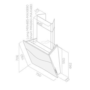 Máy hút mùi Elica CONCETTO SPAZIALE - 6 Máy hút mùi Elica CONCETTO SPAZIALE - 5