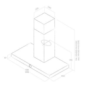 Máy hút mùi Elica LOL IX 90 - 4 Máy hút mùi Elica LOL IX 90 - 3