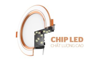 Downlight viền vàng 3 màu Sunhouse SHE-DL02-3/7w-VV - 9 Downlight viền vàng 3 màu Sunhouse SHE-DL02-3/7w-VV - 8