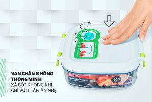 Bộ 4 hộp bảo quản thực phẩm thông minh tặng rổ Biozone KB-SM4S01R - 14 Bộ 4 hộp bảo quản thực phẩm thông minh tặng rổ Biozone KB-SM4S01R - 13