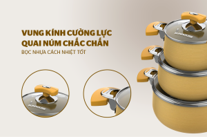 Bộ nồi Anod SUNHOUSE SHG2703GA - 9