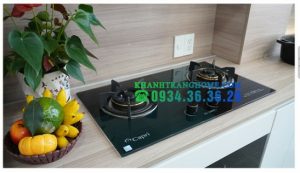 Bếp gas âm kính 2 lò Capri CR-208KT Black Green - 2 BẾP GAS ÂM KÍNH 2 LÒ CAPRI CR-208KT BLACK GREEN