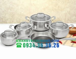 Bộ nồi Inox Malloca SA-2041 - 2 BỘ NỒI INOX MALLOCA SA-2041