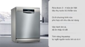 MÁY RỬA BÁT ĐỘC LẬP BOSCH HMH.SMS8YCI01E SERIES 8 SẤY ZEOLITH MADE IN GERMANY - 13 Bosch HMH.SMS8YCI01E