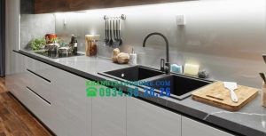 Chậu đá Malloca Titanium K-45073 / Màu xám / Phủ nano kháng khuẩn - 2 CHẬU ĐÁ MALLOCA TITANIUM K-45073