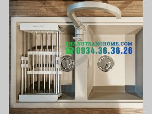 Chậu đá Malloca Tortora K-45043 / Màu đất / Phủ nano kháng khuẩn - 2 CHẬU ĐÁ MALLOCA TORTORA K-45043