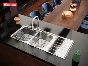 CHẬU RỬA BÁT KONOX Artusi KS11650 1D BÀN PHẢI - 10 CHẬU RỬA BÁT KONOX Artusi KS11650 1D BÀN PHẢI