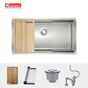 CHẬU RỬA BÁT KONOX WORKSTATION KN8046SU - 6 CHẬU RỬA BÁT KONOX WORKSTATION KN8046SU
