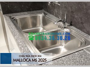 CHẬU RỬA CHÉN INOX MALLOCA MS-2025