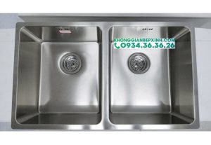 Chậu rửa chén Malloca MS-6075 (Lắp âm) - 2 CHẬU RỬA CHÉN MALLOCA MS-6075