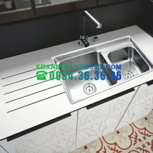 Chậu rửa INOX KAFF KF-M8245GHR - 3 CHẬU RỬA INOX KAFF KF-M8245GHR