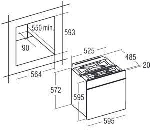 Lò nướng Cata HGR 110 AS WH