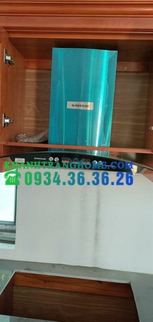 MÁY HÚT MÙI KÍNH CONG CAO CẤP SUNHOUSE SHB6626 - 2 MÁY HÚT MÙI KÍNH CONG CAO CẤP SUNHOUSE SHB6626