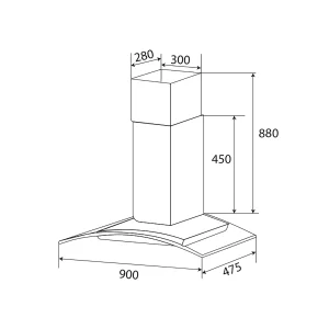 Máy hút mùi KAFF KF-GB983N