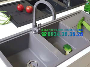 Vòi Rửa Chén Malloca MF-073 Màu Xám - 2 VÒI RỬA CHÉN MALLOCA MF-073 MÀU XÁM