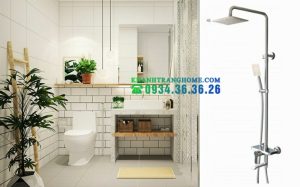 VÒI SEN INOX KAFF KF-SH-81002 - 2 VÒI SEN INOX KAFF KF-SH-81002