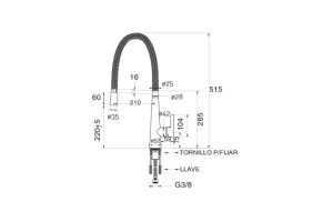 Vòi Rửa Chén Bát Cata CRA