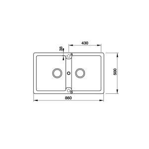 CHẬU ĐÁ HAFELE HS19-GEN2S90 MÀU GREY 570.36.500 - 17 CHẬU ĐÁ HAFELE HS19-GEN2S90 MÀU GREY 570.36.500 - 16