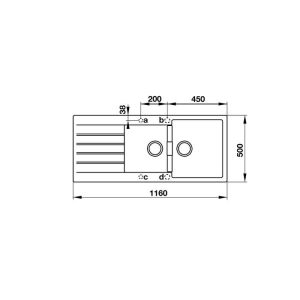 Chậu rửa chén Hafele HS19-GED2S80 570.35.470 - 5