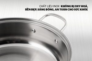NỒI LẨU INOX 1 ĐÁY SUNHOUSE SHL24 - 8