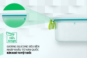 Bộ 4 hộp bảo quản thực phẩm thông minh tặng rổ Biozone KB-SM4S01R - 16 Bộ 4 hộp bảo quản thực phẩm thông minh tặng rổ Biozone KB-SM4S01R - 15