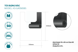 Túi đựng rác phân hủy sinh học SUNHOUSE KS-GA4555B - 10 Túi đựng rác phân hủy sinh học SUNHOUSE KS-GA4555B - 9