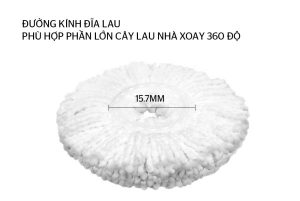 BÔNG LAU NHÀ MICROFIBER XOAY 360 ĐỘ SUNHOUSE KS-CO350M - 8 BÔNG LAU NHÀ MICROFIBER XOAY 360 ĐỘ SUNHOUSE KS-CO350M - 7