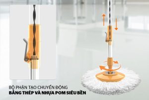 CÂY LAU NHÀ XOAY 360 ĐỘ SUNHOUSE KS-MO350I - 14 CÂY LAU NHÀ XOAY 360 ĐỘ SUNHOUSE KS-MO350I - 13