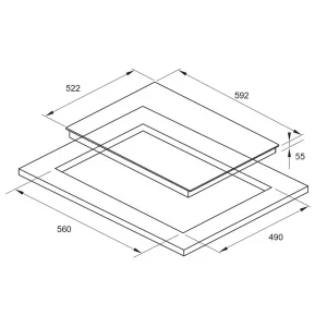 BẾP TỪ VUÔNG FAGOR 3IF-63AS - 1 FAGOR 3IF-63AS