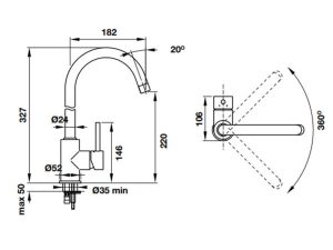 Vòi Rửa Chén Hafele Blancomida Màu Jasmine 569.07.600 - 6